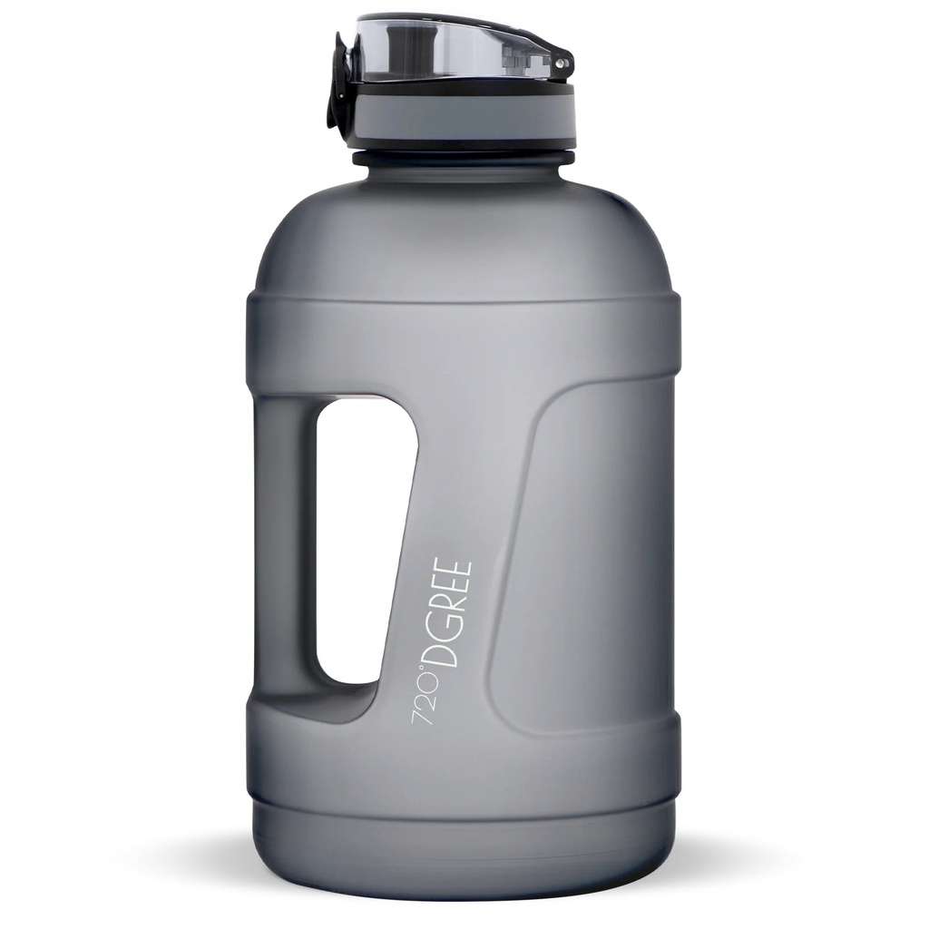 [720_21_2300ml_s_gray] Trinkflasche 720DGREE uberBottle softtouch mit Sieb 2300ml (Stone Gray)