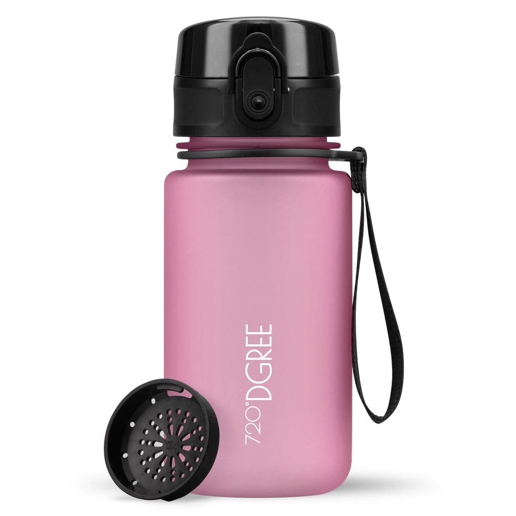 [720_13_350ml_rose] Trinkflasche 720DGREE uberBottle 350ml Softtouch mit Sieb (Rose)