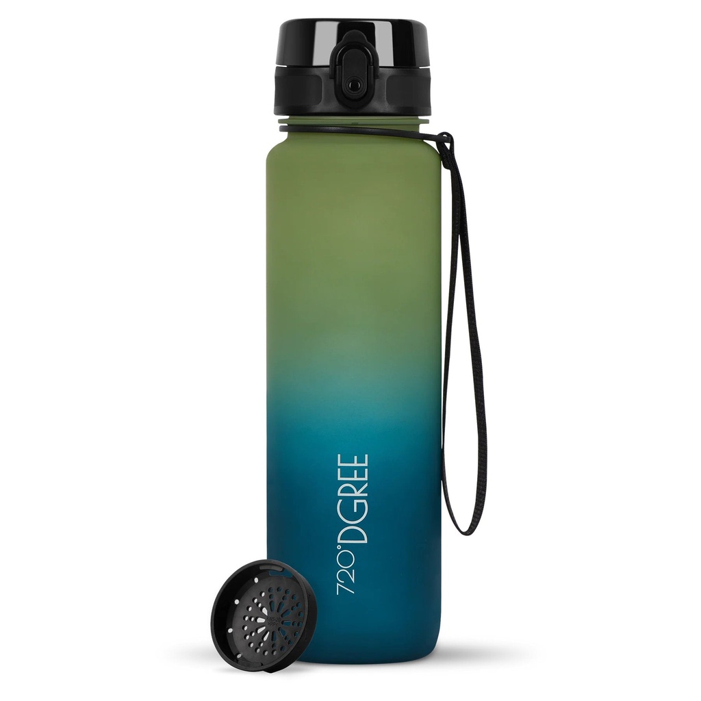 [720_24_1000ml_k_green-sma_green] Trinkflasche 720DGREE uberBottle softTouch Multicolour-1000ml (kiwi green + smaragd green)