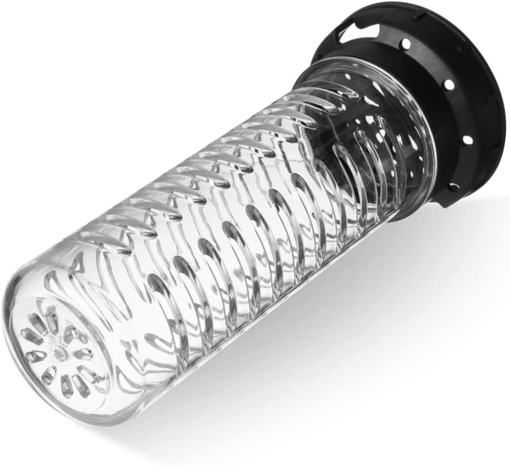 [720_03_infuser_sm_black] uberBottle Fruchtbehälter S / Black für 350-500ml
