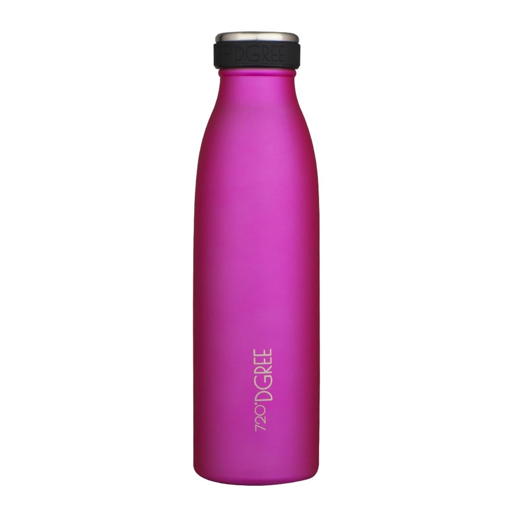 [720_07_500ml_f_pink] milkyBottle - Isolierflasche aus Edelstahl 500ml (Fuchsia Pink)